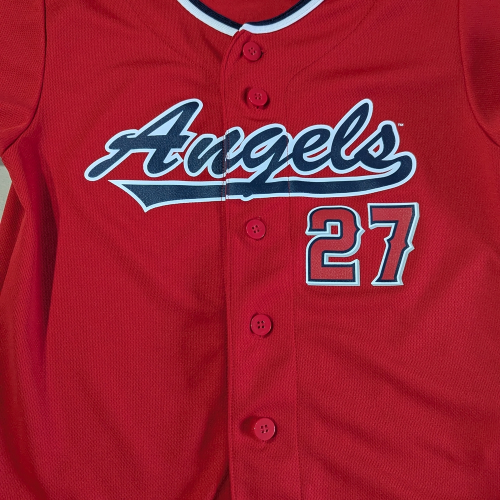 Red Angels Kids Baseball Jersey